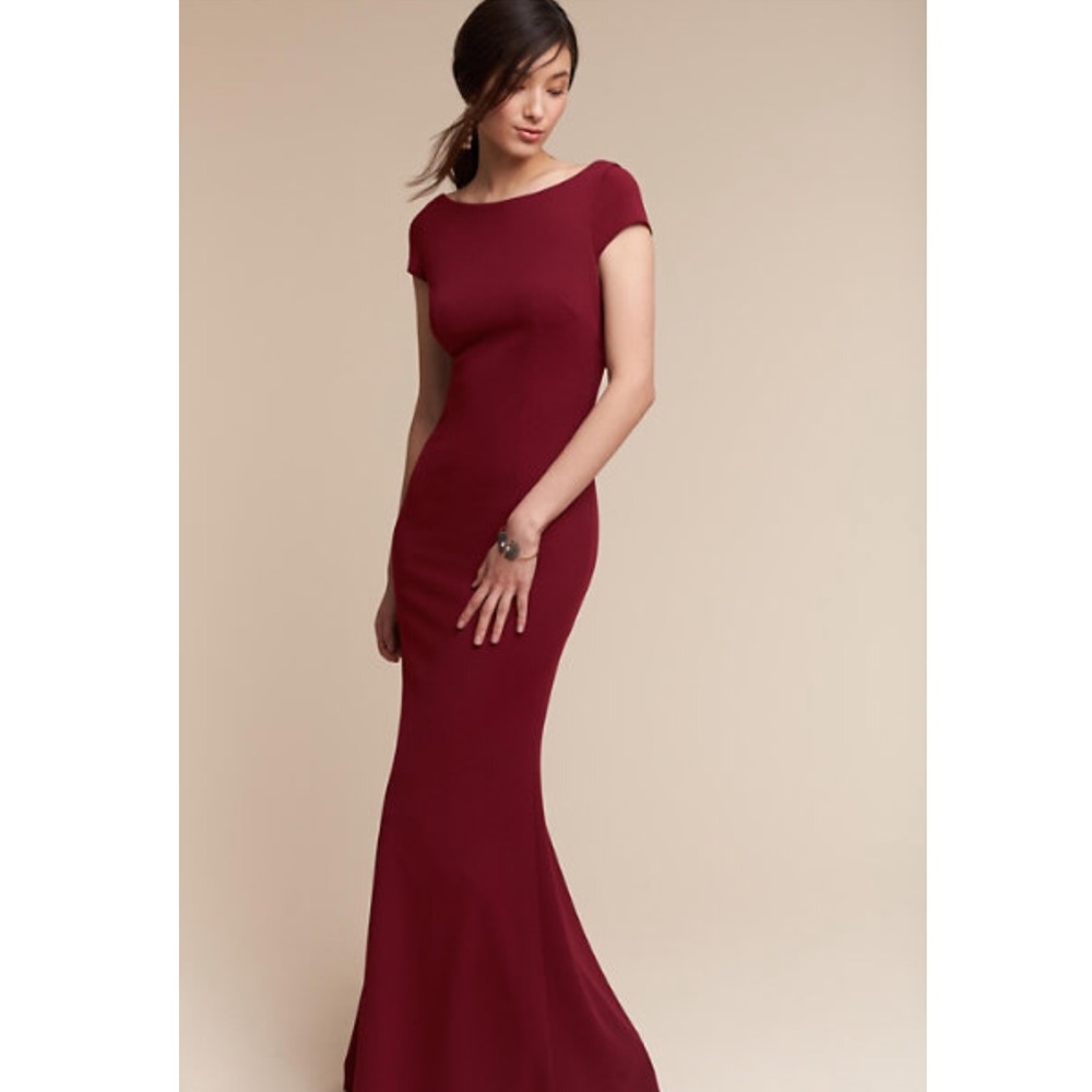 Madison BHLDN Bordeaux gown
